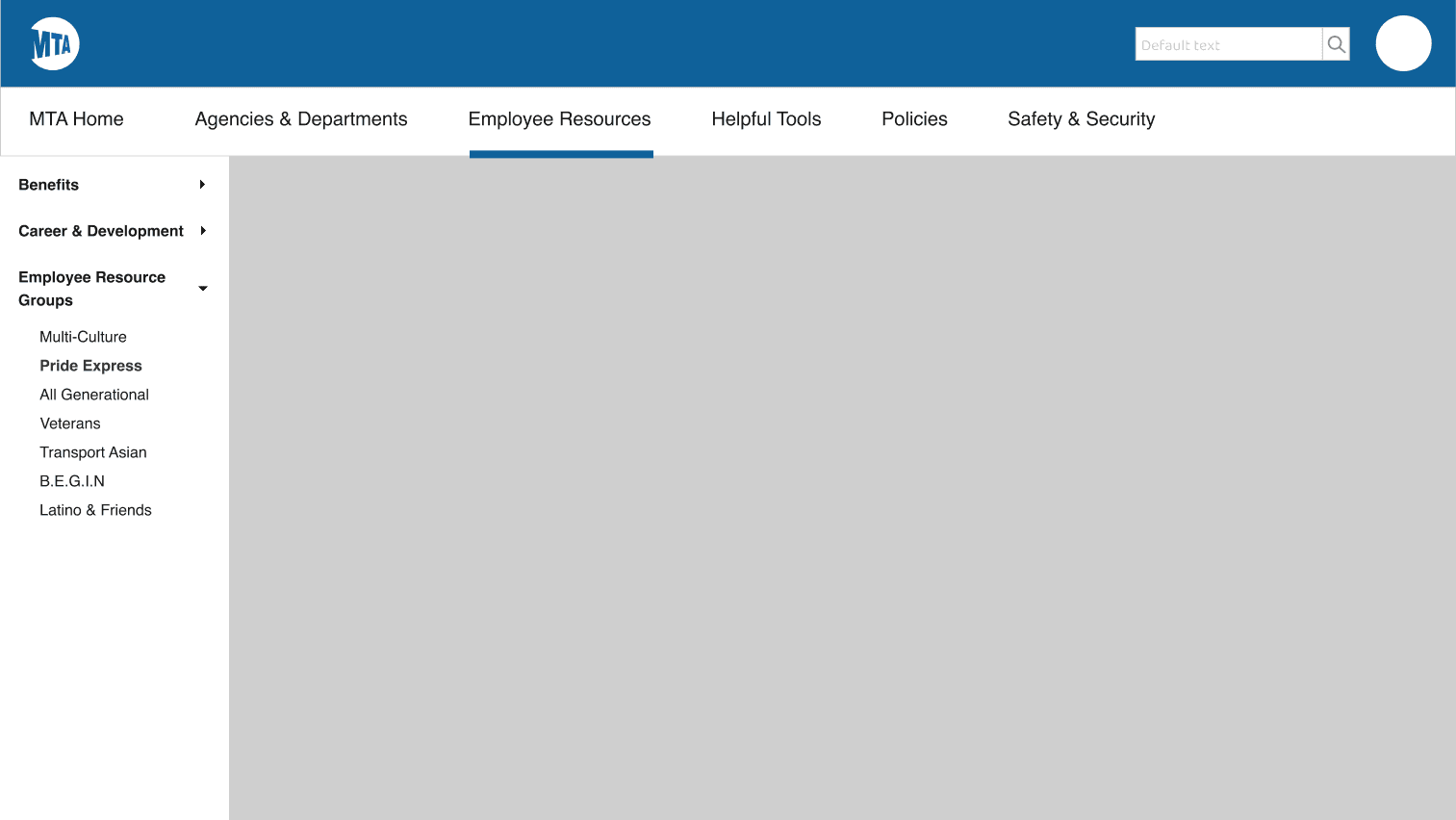 Option 1: Horizontal Global & Vertical Local Navigation