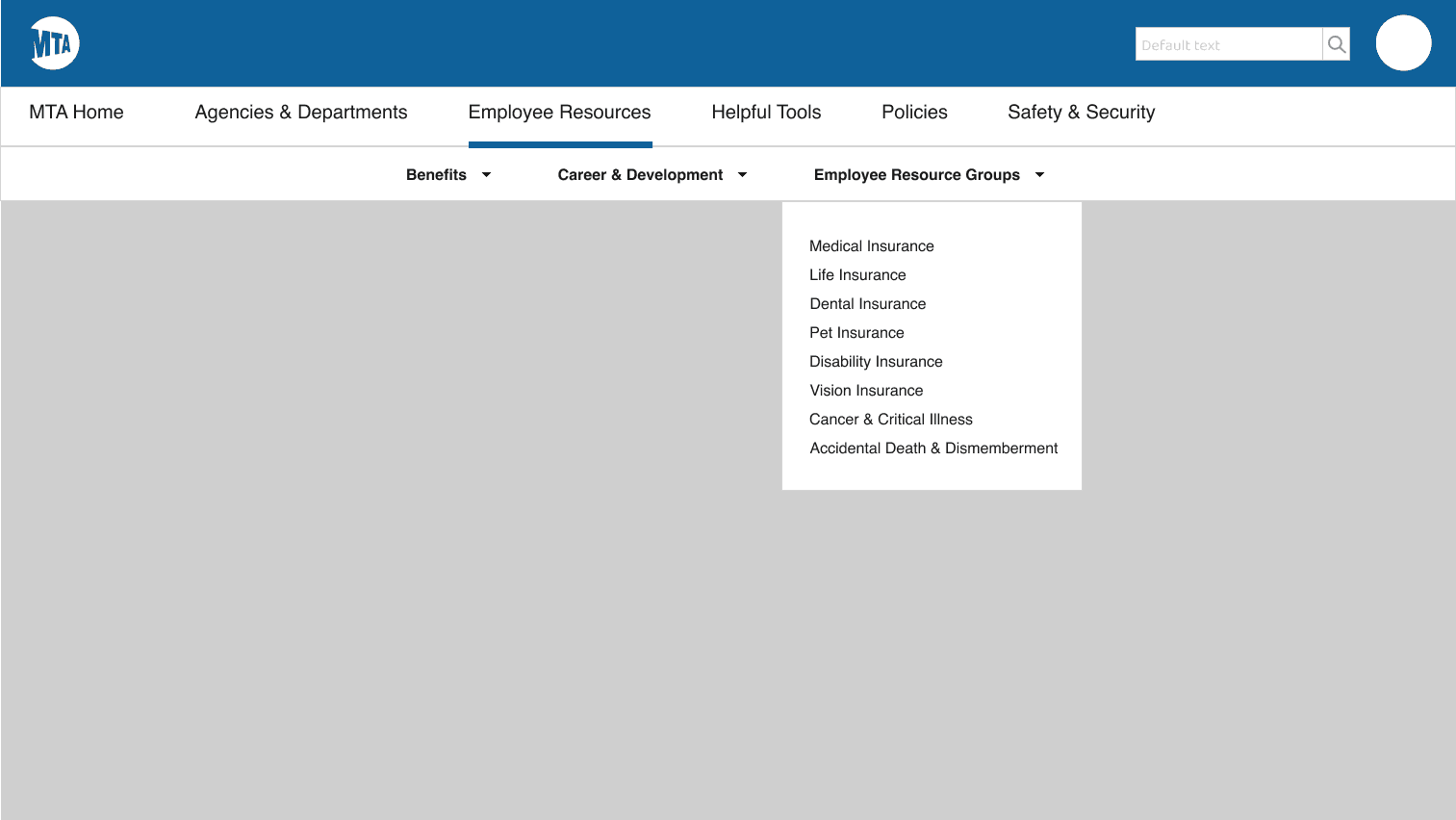 Option 3: Horizontal Global & Local Navigation