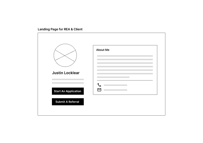 Iteration 1 Option 2 - One unified landing page